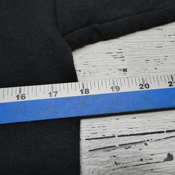 Vintage American Steel Sweatshirt Mens Small Black Bald Eagle Motorcycle USA 90s - Picture 5 of 6